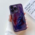For iPhone 13 Pro Oil Painting Electroplating TPU Phone Case(Purple) - iPhone 13 Pro Cases by PMC TechLife | Online Shopping South Africa | PMC TechLife