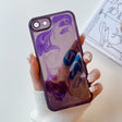 For iPhone SE 2022/2020 / 8 / 7 Oil Painting Electroplating TPU Phone Case(Purple) - iPhone SE 2022 / 2020 / 8 / 7 Cases by PMC TechLife | Online Shopping South Africa | PMC TechLife