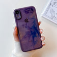 For iPhone XR Oil Painting Electroplating TPU Phone Case(Purple) - More iPhone Cases by PMC TechLife | Online Shopping South Africa | PMC TechLife