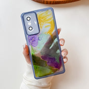 For Xiaomi Redmi K40 Gaming Oil Painting Electroplating TPU Phone Case(Blue)