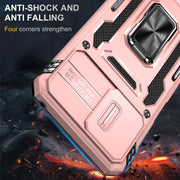 For Motorola Moto G Stylus 2023 Armor PC + TPU Camera Shield Phone Case(Rose Gold)
