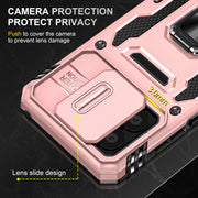 For Motorola Moto G Stylus 2023 Armor PC + TPU Camera Shield Phone Case(Rose Gold)
