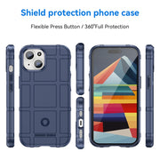 For iPhone 15 Full Coverage Shockproof TPU Phone Case(Blue)