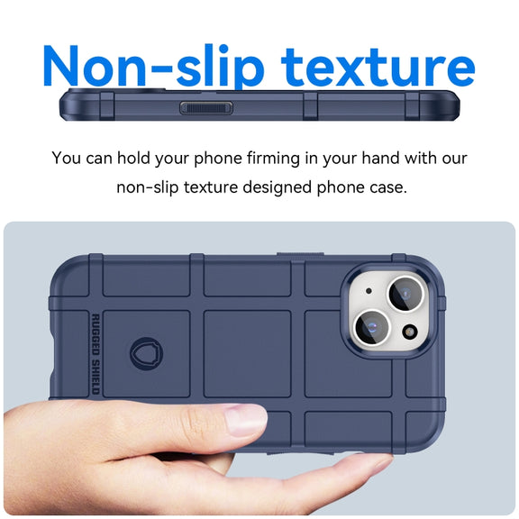 For iPhone 15 Full Coverage Shockproof TPU Phone Case(Blue)
