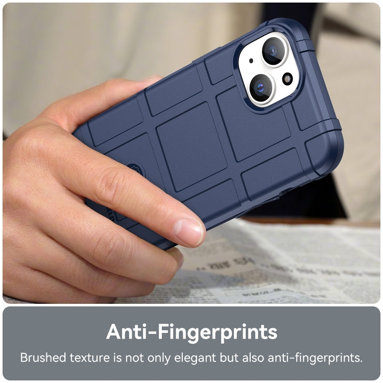 For iPhone 15 Full Coverage Shockproof TPU Phone Case(Blue)