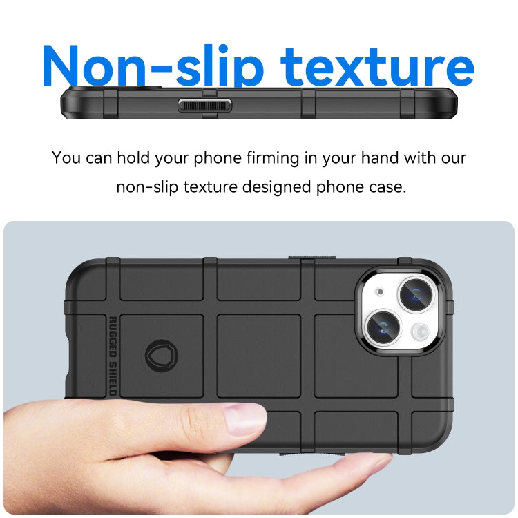 For iPhone 15 Plus Full Coverage Shockproof TPU Phone Case(Black)