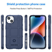 For iPhone 15 Plus Full Coverage Shockproof TPU Phone Case(Blue)