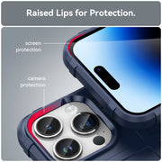 For iPhone 15 Pro Full Coverage Shockproof TPU Phone Case(Blue)