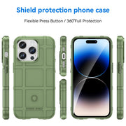 For iPhone 15 Pro Max Full Coverage Shockproof TPU Phone Case(Green)