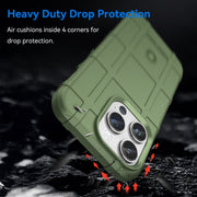 For iPhone 15 Pro Max Full Coverage Shockproof TPU Phone Case(Green)