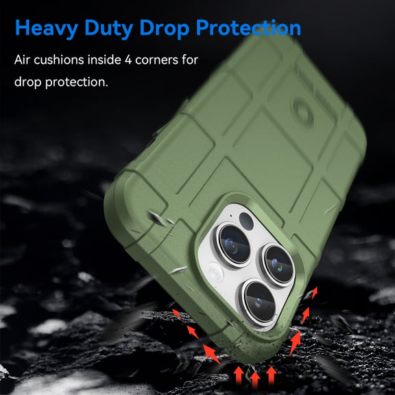 For iPhone 15 Pro Max Full Coverage Shockproof TPU Phone Case(Green)
