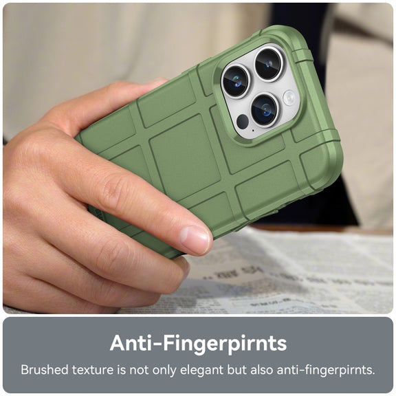 For iPhone 15 Pro Max Full Coverage Shockproof TPU Phone Case(Green)