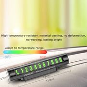 Yesido C68 Car Temporary Parking Card Magnetic Adsorption Luminous Phone Number Plate(Black)