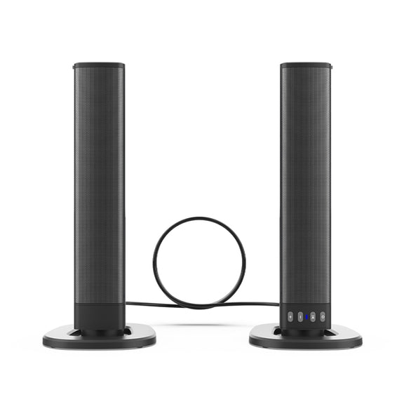 BS-36 20W Multi-Function 3D Stereo Surround Bluetooth Speaker Subwoofer Soundbar(Black)