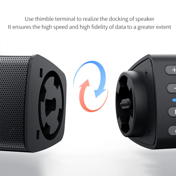 BS-36 20W Multi-Function 3D Stereo Surround Bluetooth Speaker Subwoofer Soundbar(Black)