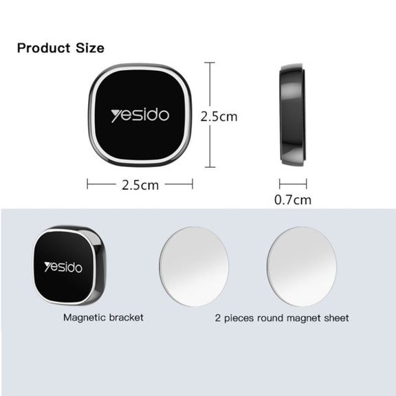 Yesido C81 Car Dashboard Mini Strong Magnetic Phone Holder(Black)
