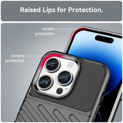 For iPhone 15 Pro Max Thunderbolt Shockproof TPU Phone Case(Black)