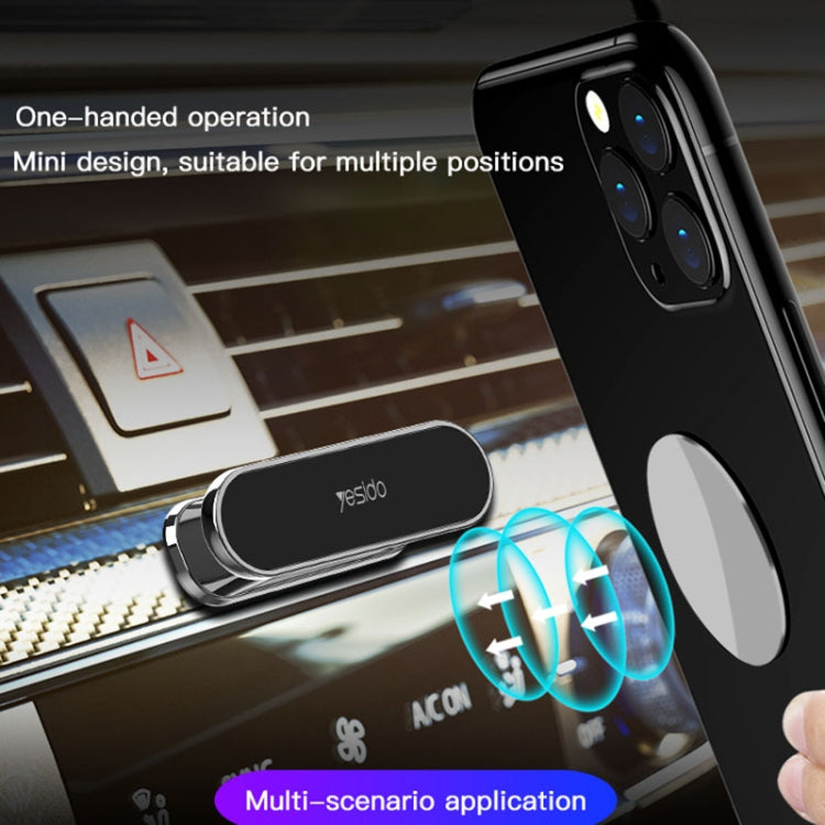 Yesido C82 Car 360 Degree Rotation Strong Magnetic Phone Holder(Black)