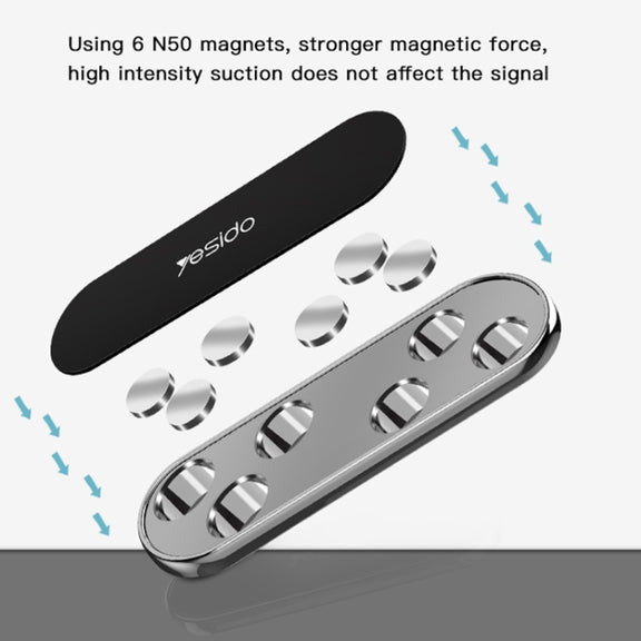 Yesido C83 Car Strong Magnetic Phone Holder(Silver)