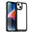 For iPhone 15 Colorful Series Acrylic + TPU Phone Case(Black) - iPhone 15 Cases by PMC TechLife | Online Shopping South Africa | PMC TechLife