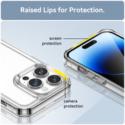For iPhone 15 Pro Colorful Series Acrylic + TPU Phone Case(Transparent)