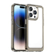 For iPhone 15 Pro Max Colorful Series Acrylic + TPU Phone Case(Transparent Grey) - iPhone 15 Pro Max Cases by PMC TechLife | Online Shopping South Africa | PMC TechLife | Buy Now Pay Later Mobicred