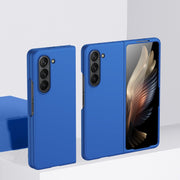 For Samsung Galaxy Z Fold5 Fuel Injection PC Skin Feel Phone Case(Blue)