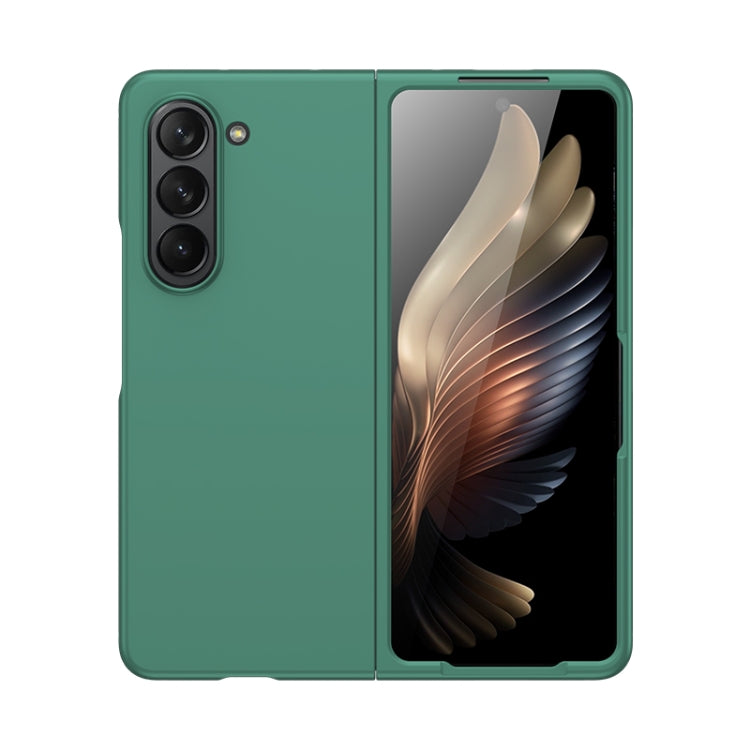 For Samsung Galaxy Z Fold5 Fuel Injection PC Skin Feel Phone Case(Green)