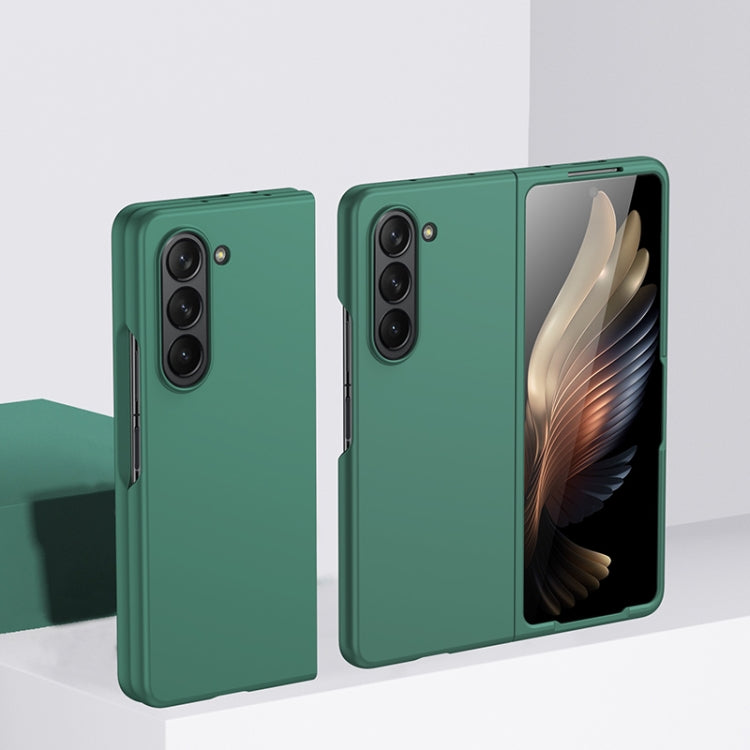 For Samsung Galaxy Z Fold5 Fuel Injection PC Skin Feel Phone Case(Green)