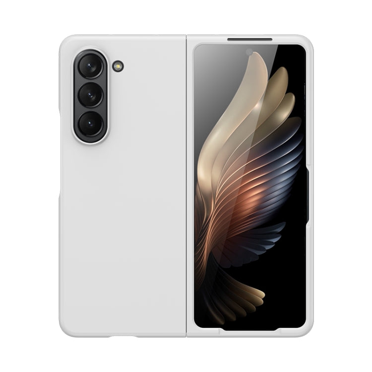 For Samsung Galaxy Z Fold5 Fuel Injection PC Skin Feel Phone Case(White)