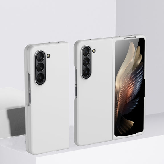 For Samsung Galaxy Z Fold5 Fuel Injection PC Skin Feel Phone Case(White)