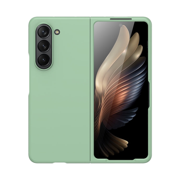 For Samsung Galaxy Z Fold5 Fuel Injection PC Skin Feel Phone Case(Mint Green)
