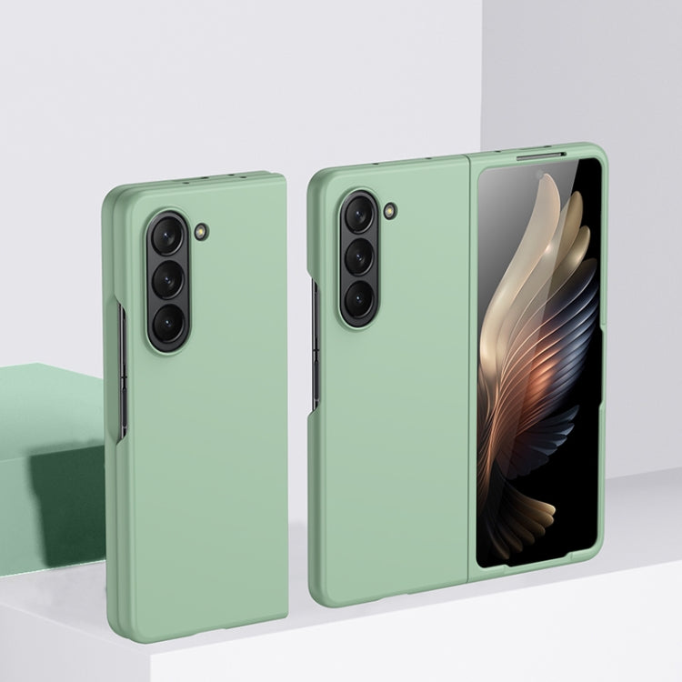 For Samsung Galaxy Z Fold5 Fuel Injection PC Skin Feel Phone Case(Mint Green)