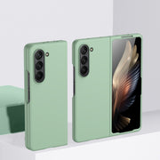 For Samsung Galaxy Z Fold5 Fuel Injection PC Skin Feel Phone Case(Mint Green)
