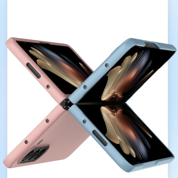 For Samsung Galaxy Z Fold5 Fuel Injection PC Skin Feel Phone Case(Sky Blue)