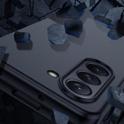 For Samsung Galaxy Z Fold5 Fuel Injection PC Skin Feel Phone Case(Sky Blue)