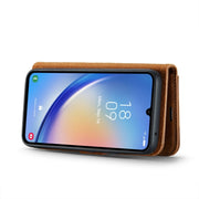 For Samsung Galaxy A34 5G DG.MING Crazy Horse Texture Detachable Magnetic Leather Case(Brown)