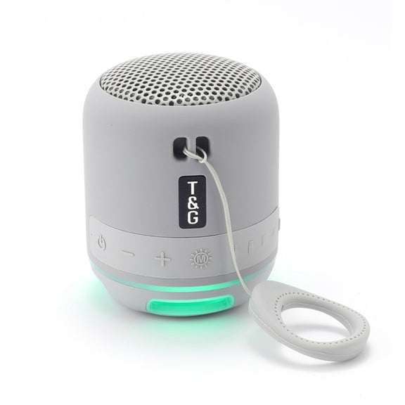 T&G TG294 TWS LED Mini Portable Wireless Stereo Sound Outdoor Speaker(Grey)
