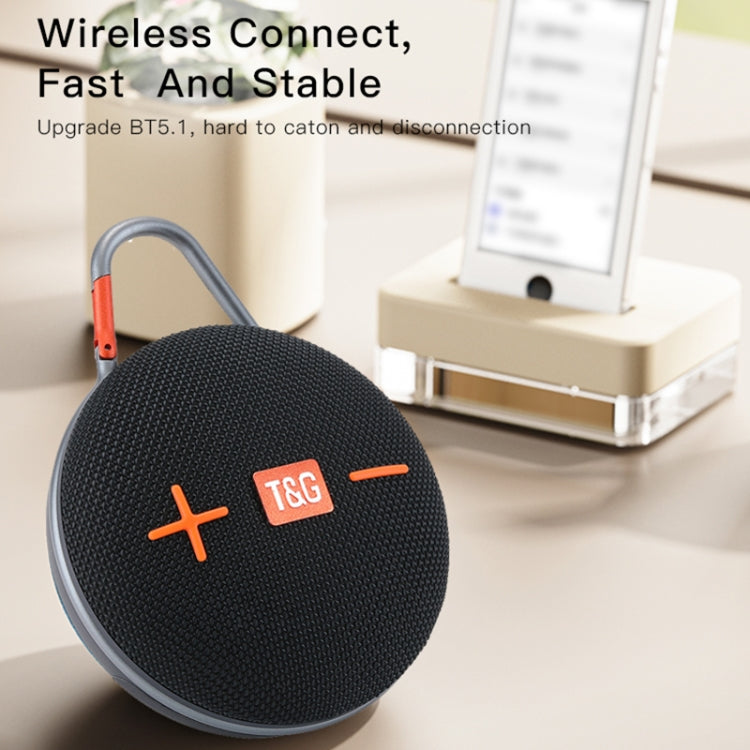 T&G TG648 TWS Outdoor Mini Portable Wireless Bluetooth Speaker with LED Light(Red)