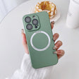 For iPhone 12 Pro Max Magsafe Magnetic PC Shockproof Phone Case With Camera Lens(Green) - free shipping - PMC TechLife - Order now!
