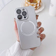 For iPhone 13 Pro Magsafe Magnetic PC Shockproof Phone Case With Camera Lens(Silver) - free shipping - PMC TechLife - Order now!