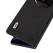For Huawei Mate X3 ABEEL Genuine Leather Silky Soft Black Edge Phone Case(Black)