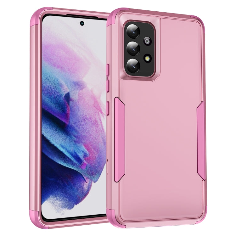 For Samsung Galaxy A53 5G TPU + PC Shockproof Protective Phone Case(Pink)