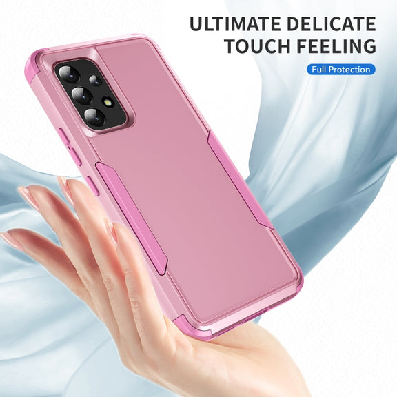 For Samsung Galaxy A53 5G TPU + PC Shockproof Protective Phone Case(Pink)