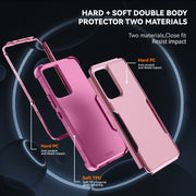 For Samsung Galaxy A53 5G TPU + PC Shockproof Protective Phone Case(Pink)