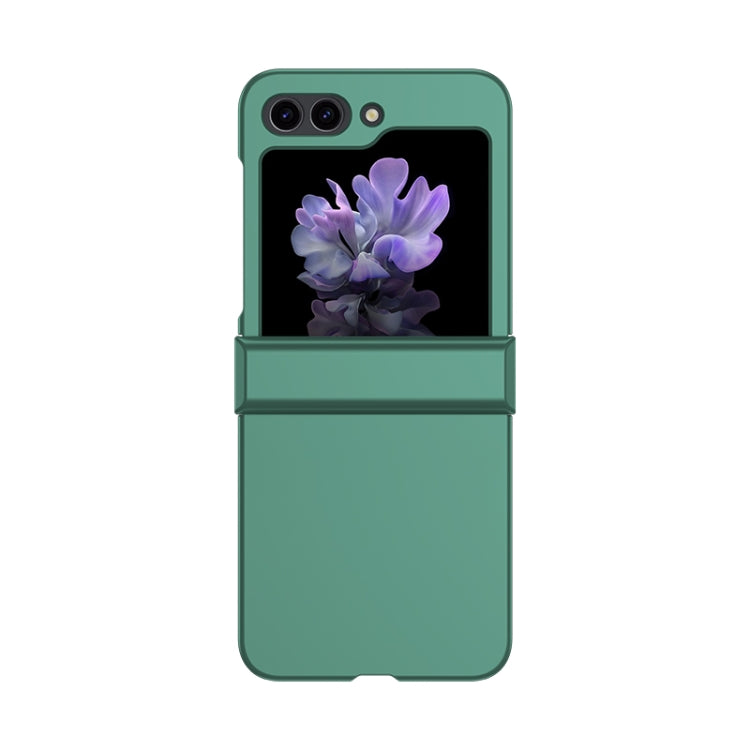 For Samsung Galaxy Z Flip5 Skin Feel PC Phone Case with Hinge(Green)