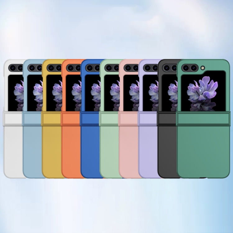 For Samsung Galaxy Z Flip5 Skin Feel PC Phone Case with Hinge(Green)