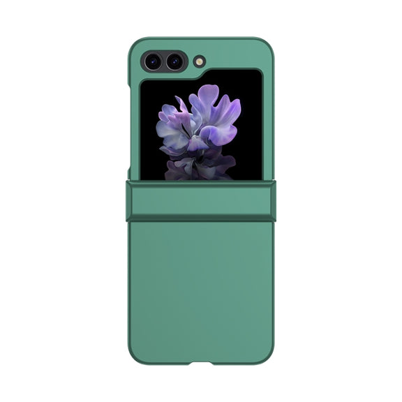 For Samsung Galaxy Z Flip5 Skin Feel PC Phone Case with Hinge(Green)