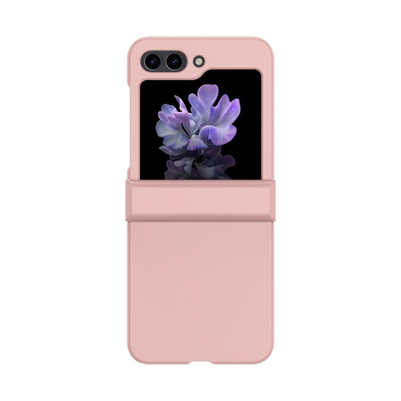 For Samsung Galaxy Z Flip5 Skin Feel PC Phone Case with Hinge(Pink)