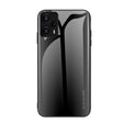 For Xiaomi Redmi Note 12 Turbo Texture Gradient Glass TPU Phone Case(Black) - free shipping - PMC TechLife - Order now!